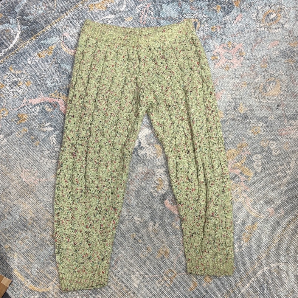 Free People FP intimately under the mistletoe cable knit joggers